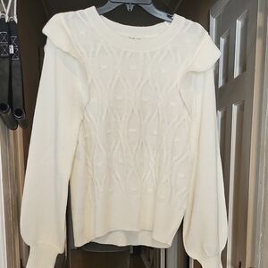 Versona Cream Cable Knit Sweater
